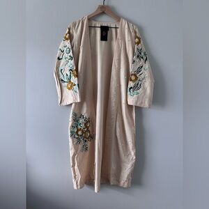 Floral Embroidered Jacket Dress.